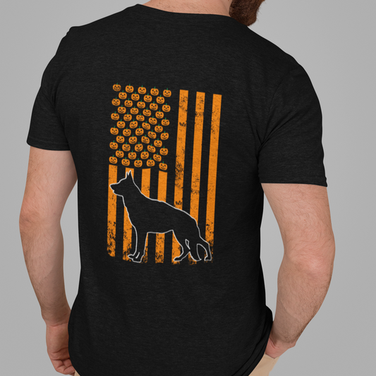 Pumpkin Patriot GSD  Tee