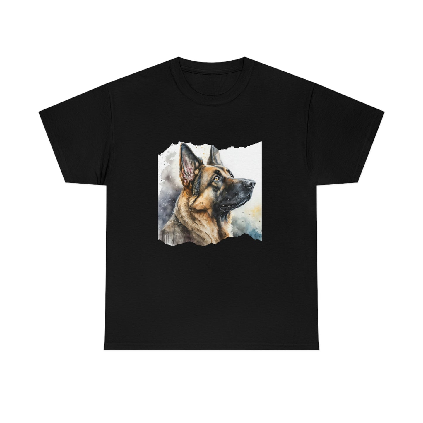 German Shepherd Dog T-Shirt Watercolor Men's Shirt