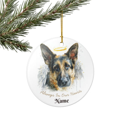 Shepherd Angel Custom Ceramic Ornament