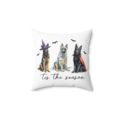 Tis the Season GSD Halloween Pillow
