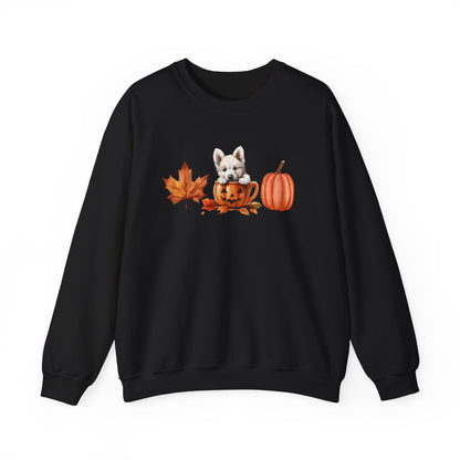 Pumpkin Pup White GSD Sweatshirt