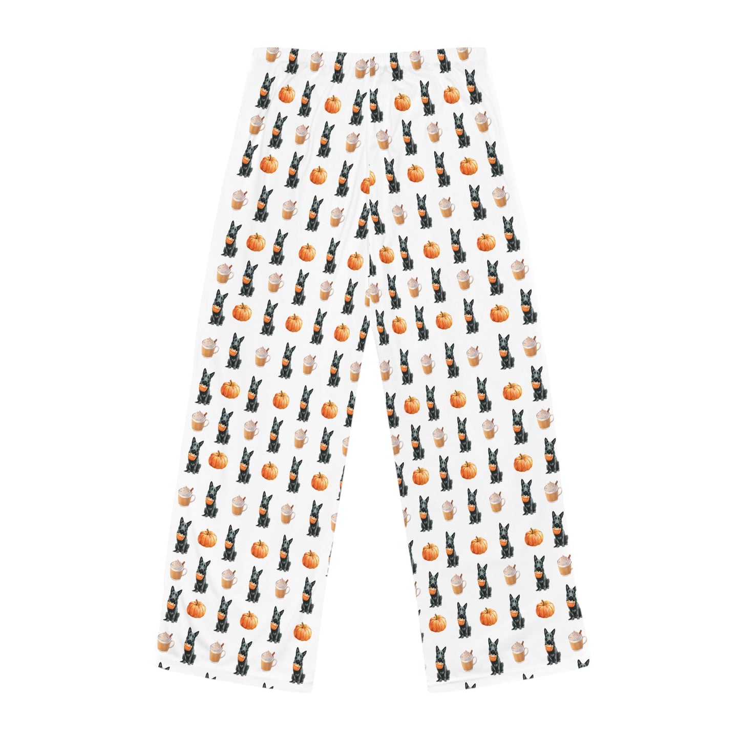 Pumpkin Spice Black GSD Pajama Pants