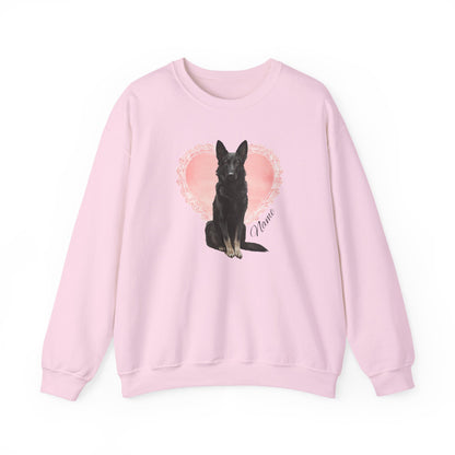 Personalized Bi-Color Shepherd Lace Heart Sweatshirt
