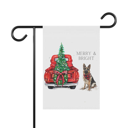 Merry and Bright Christmas GSD Banner