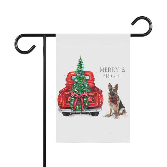 Merry and Bright Christmas GSD Banner