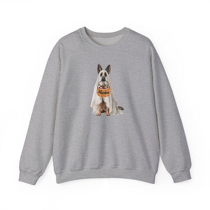 Personalized Ghost Shepherd Halloween Sweatshirt