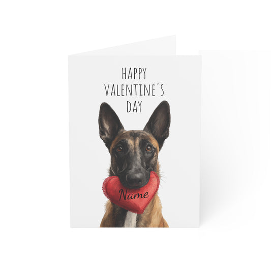 Belgian Malinois Custom Valentine's Card