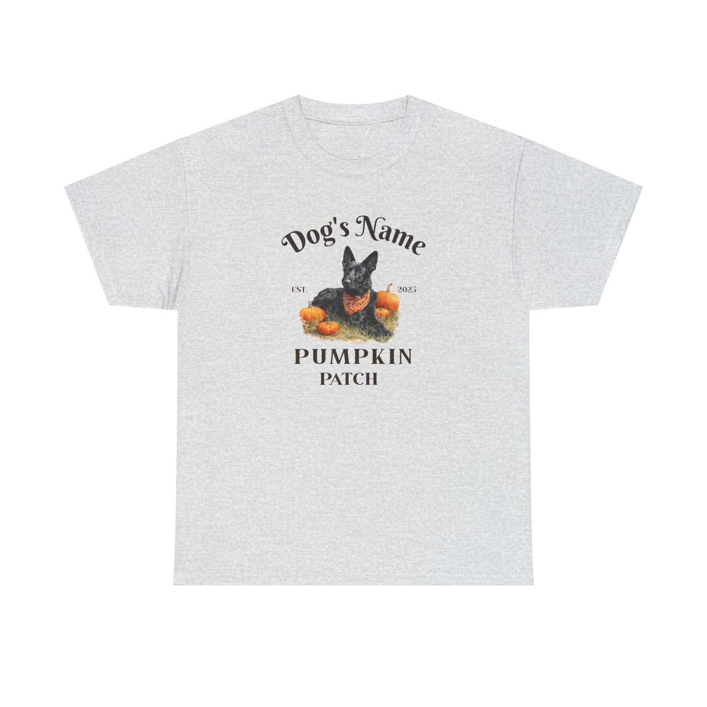 Custom Black German Shepherd Pumpkin Patch Shirt
