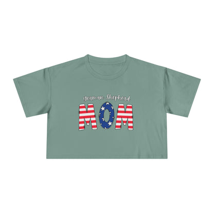 American German Shepherd MOM Crop Top