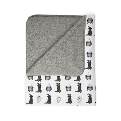 Shepherds & Spells Black GSD Blanket
