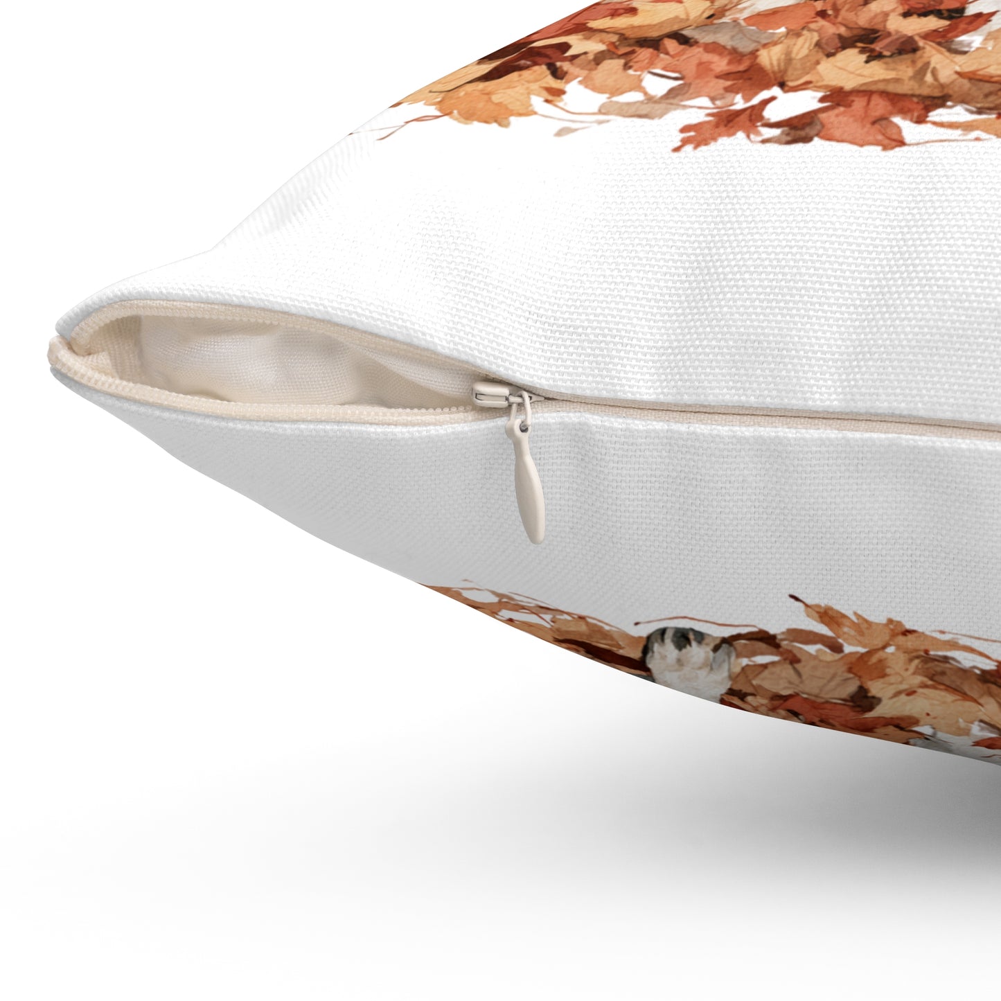 Happy Fall White German Shepherd Pillow