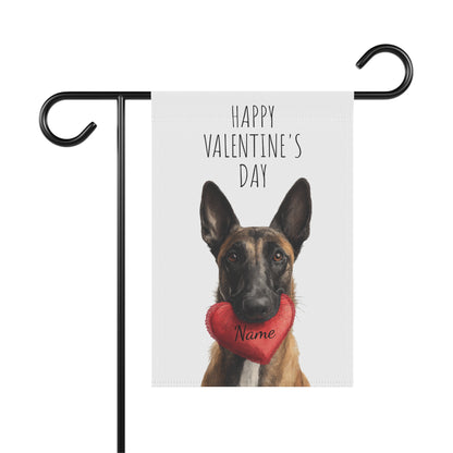 Custom Belgian Malinois Valentine Banner