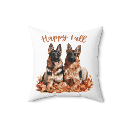 Happy Fall German Shepherd Pillow
