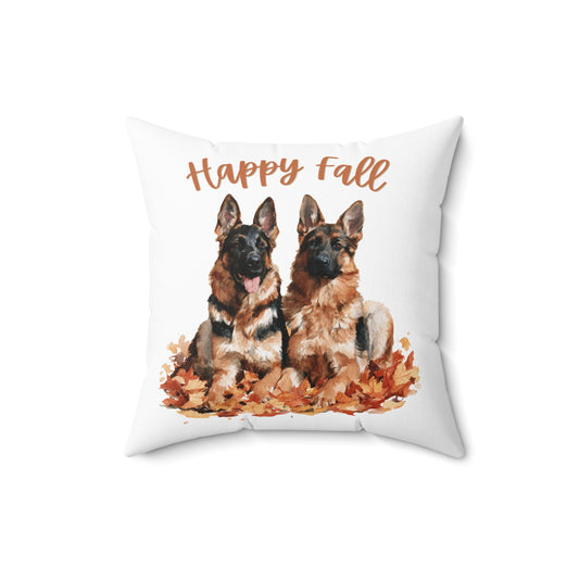 Happy Fall German Shepherd Pillow