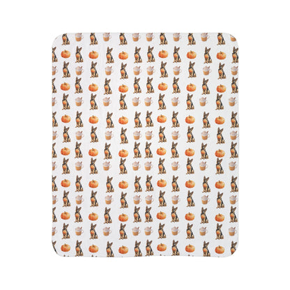 Pumpkin Spice GSD Blanket