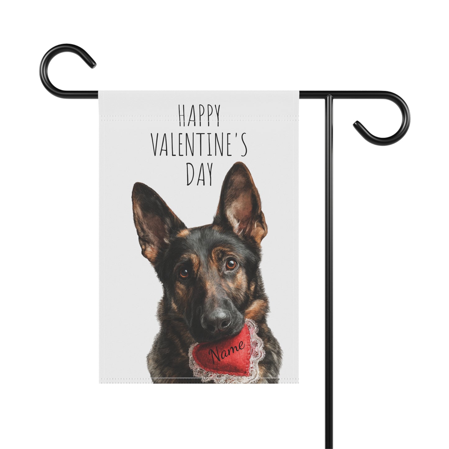 Custom Working-line German Shepherd Valentine Banner