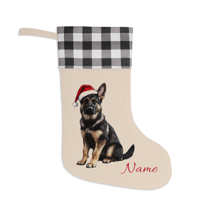 Custom Sable German Shepherd Stocking