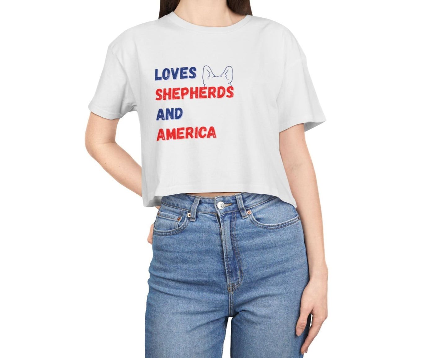 Loves GSD & America Crop Top