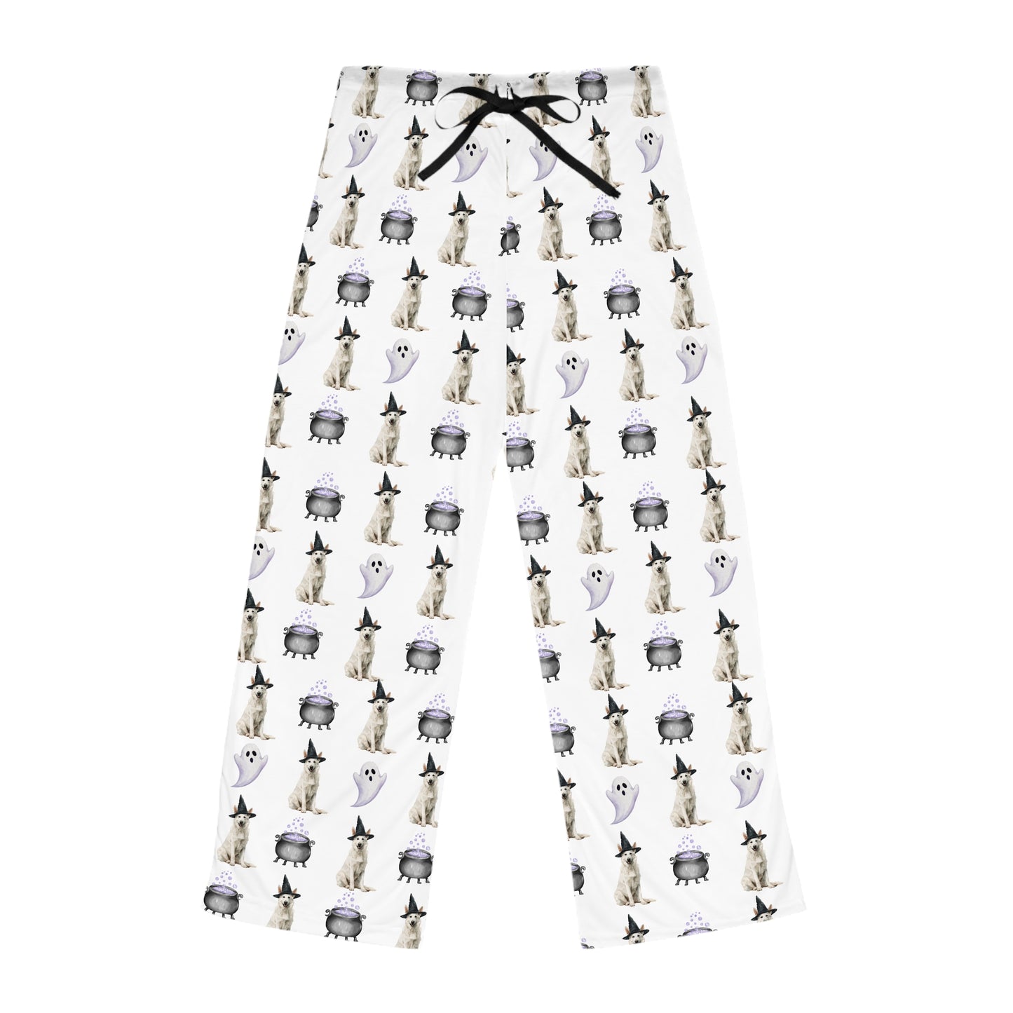 Shepherds & Spells White GSD Pajama Pants
