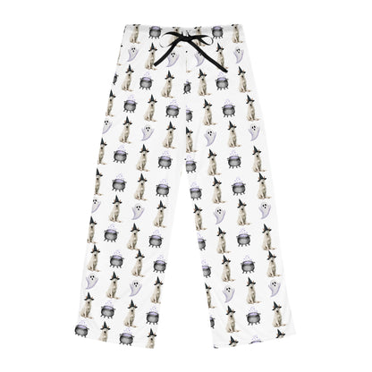 Shepherds & Spells White GSD Pajama Pants