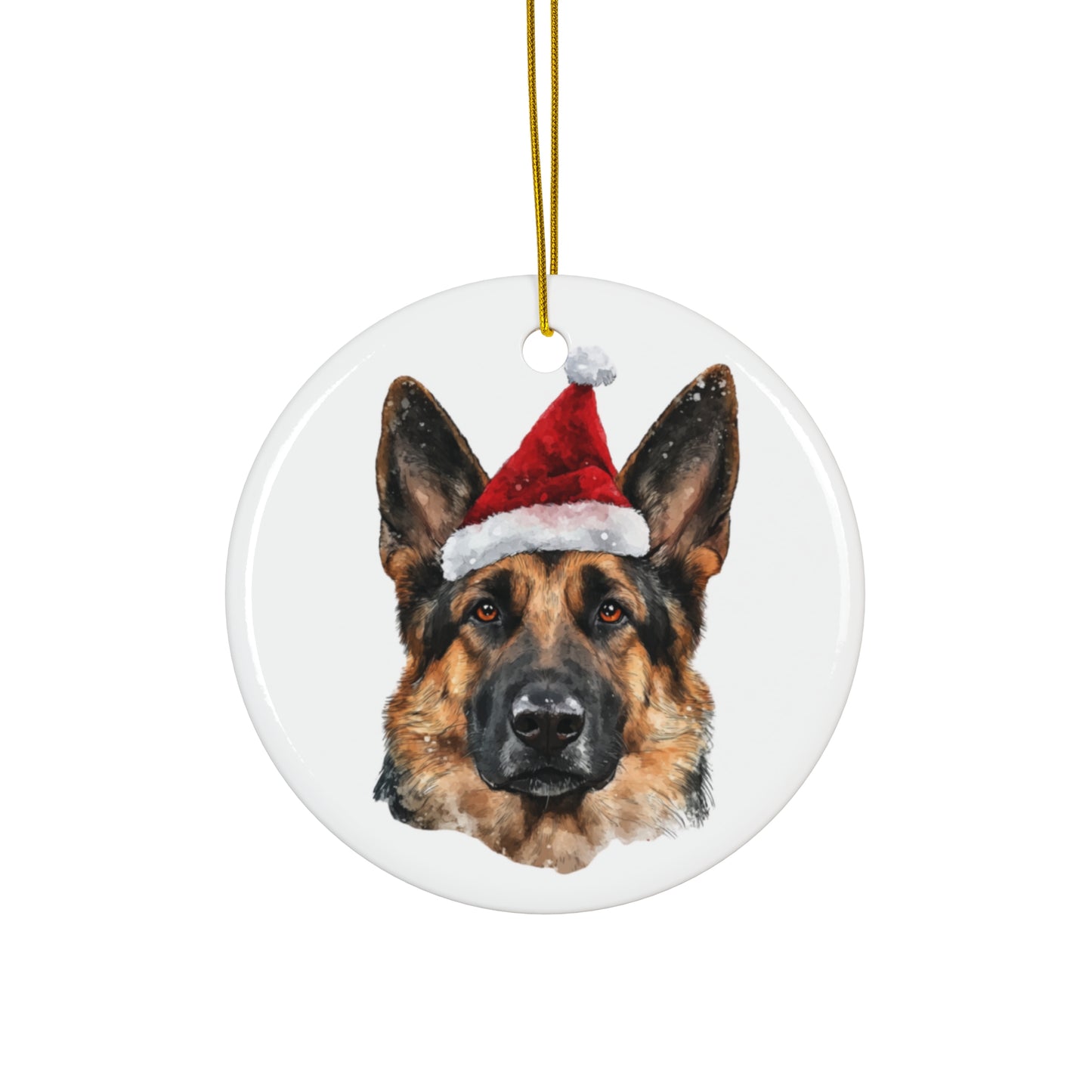 German Shepherd Christmas Ornament