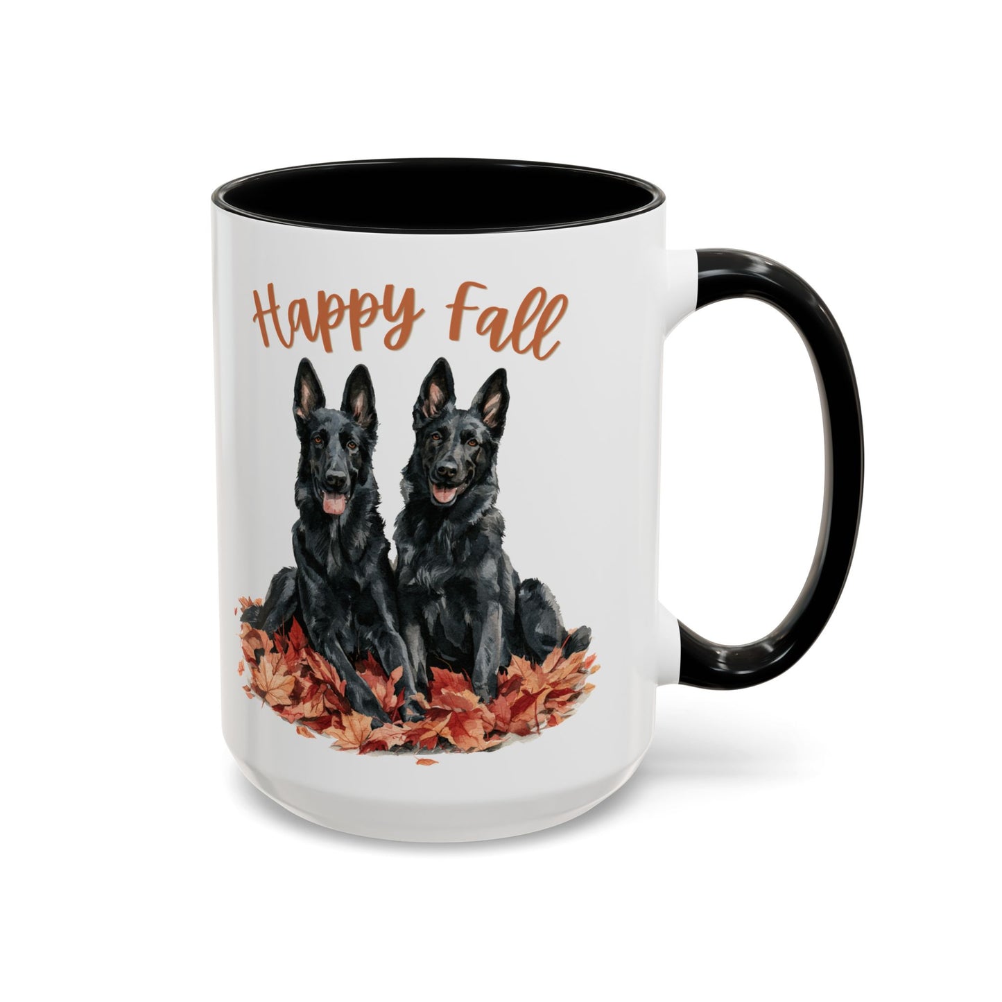 Happy Fall Black German Shepherd Mug