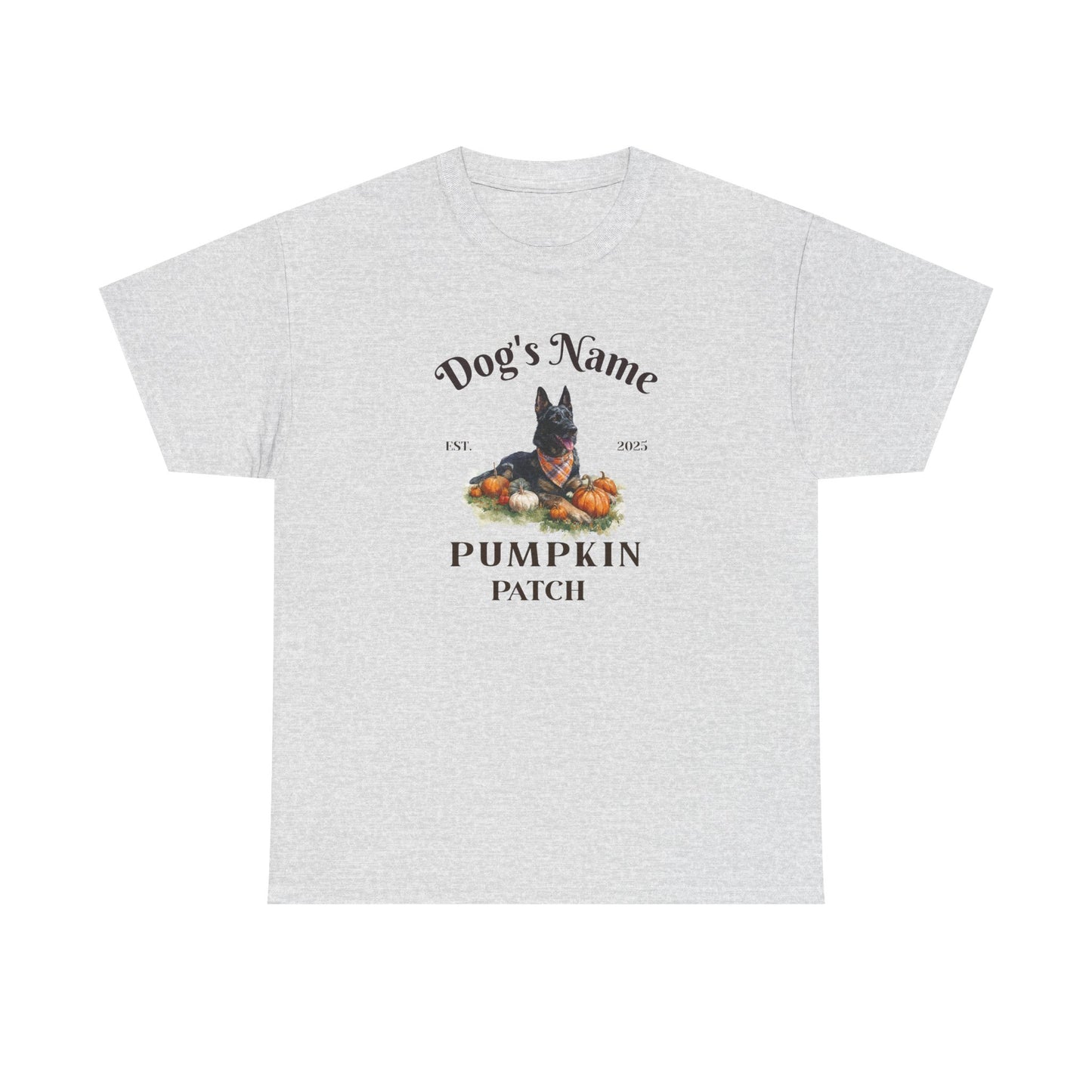 Custom Bi-Color German Shepherd Pumpkin Patch Shirt