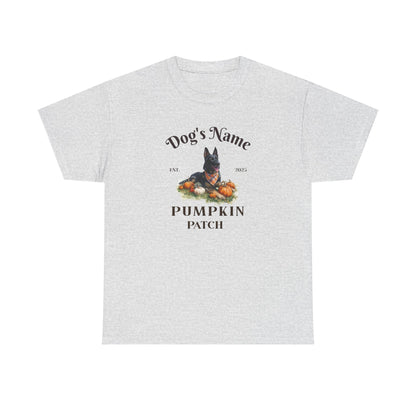 Custom Bi-Color German Shepherd Pumpkin Patch Shirt