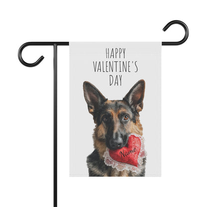 Custom German Shepherd Valentine Banner