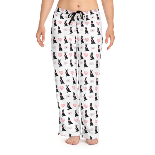 Valentines Black GSD Pajama Pants