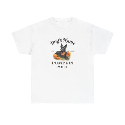 Custom Black German Shepherd Pumpkin Patch Shirt