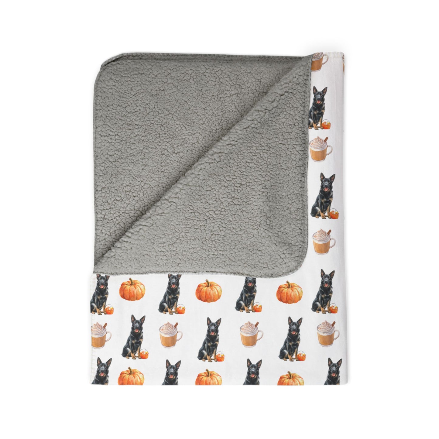Pumpkin Spice Bi-Color GSD Blanket