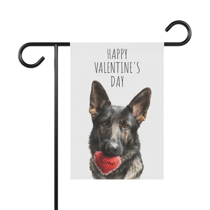 Custom Sable German Shepherd Valentine Banner