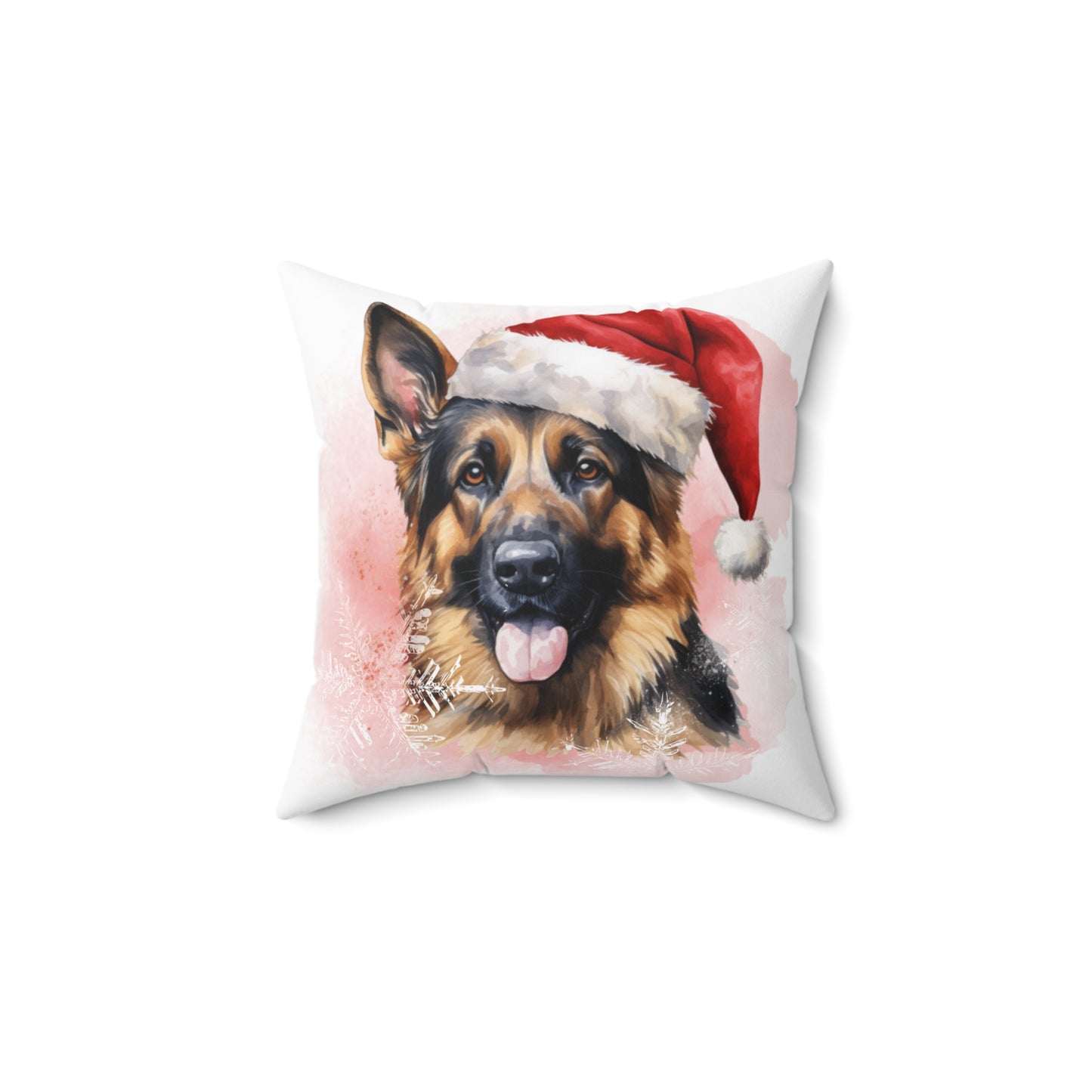 German Shepherd Christmas Pillow