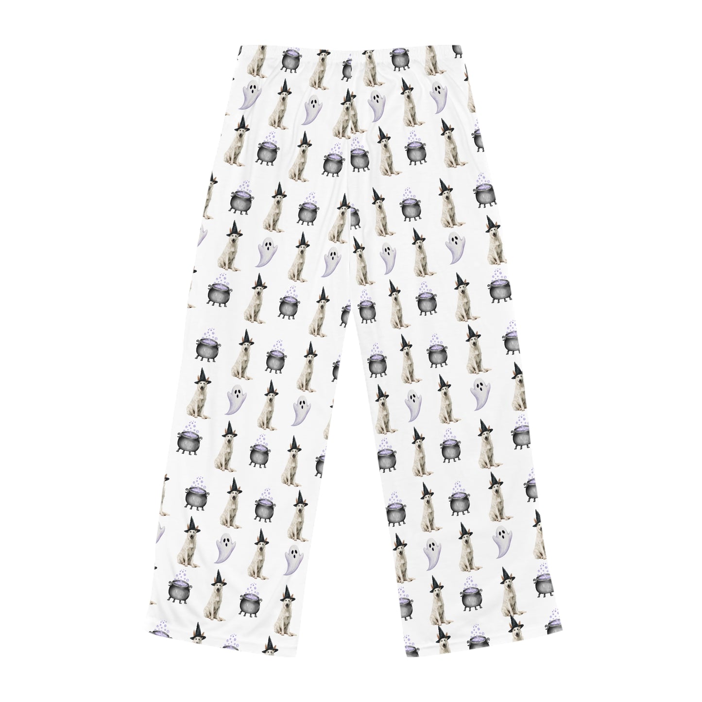 Shepherds & Spells White GSD Pajama Pants