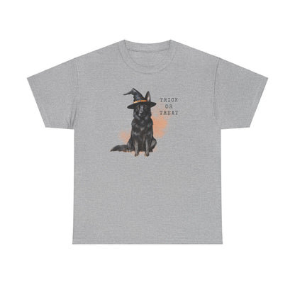 Black German Shepherd Witch T-Shirt