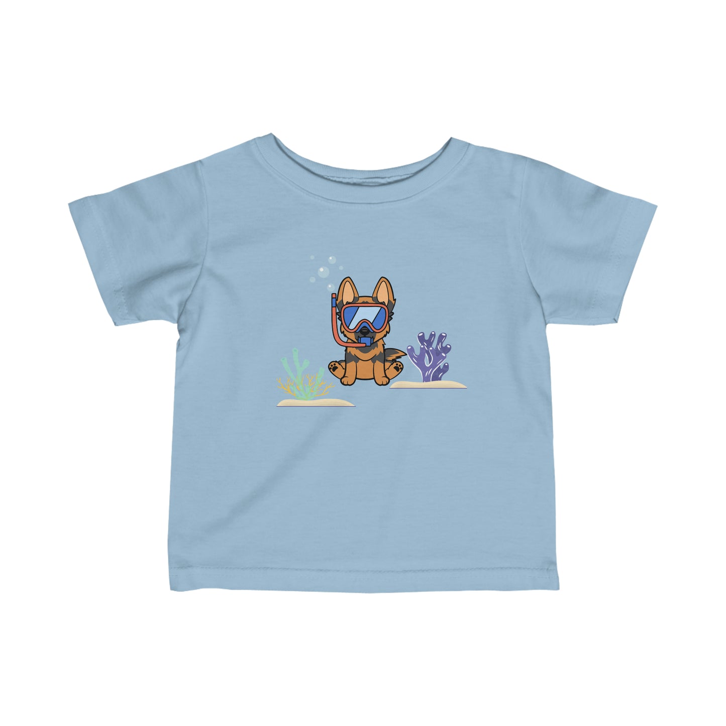 German Shepherd Dog T-Shirt - Under the Sea Toddler T-Shirt