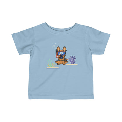 German Shepherd Dog T-Shirt - Under the Sea Toddler T-Shirt