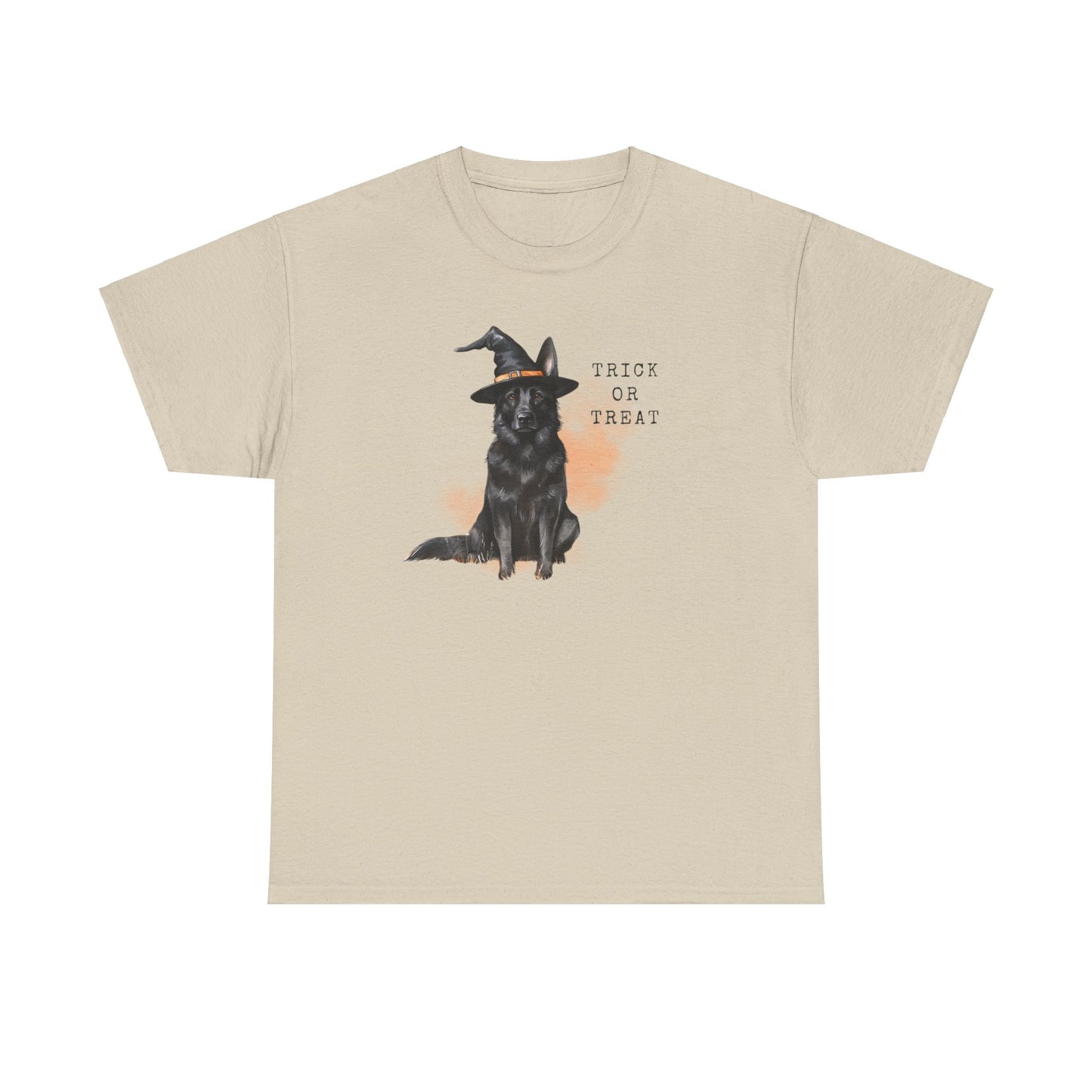 Black German Shepherd Witch T-Shirt