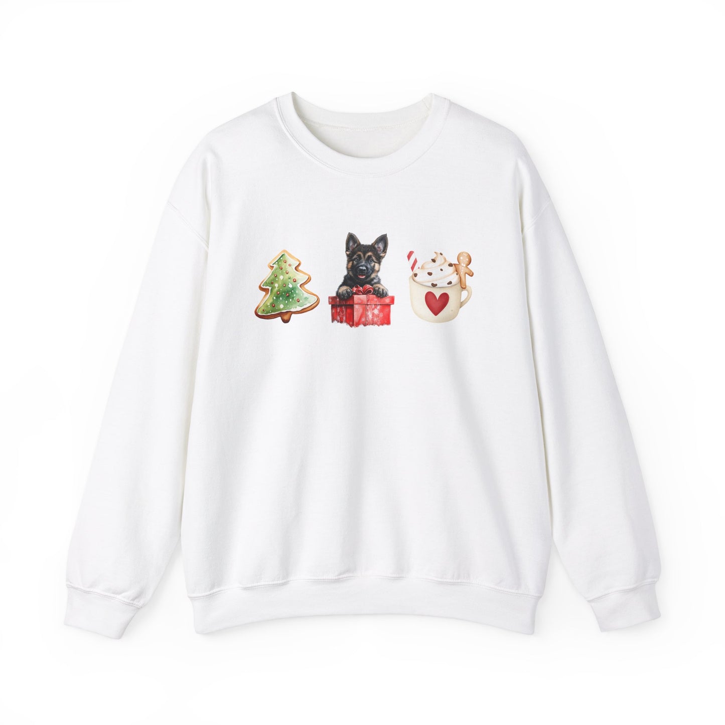 Christmas Pup Sable GSD Sweater