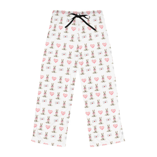 Valentines White GSD Pajama Pants