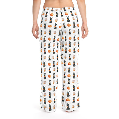 Pumpkin Spice Black GSD Pajama Pants