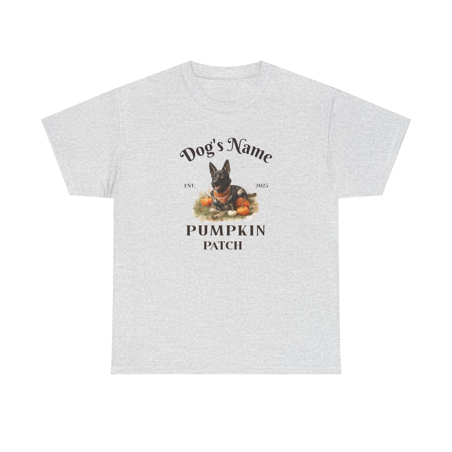 Custom Sable German Shepherd Pumpkin Patch Shirt
