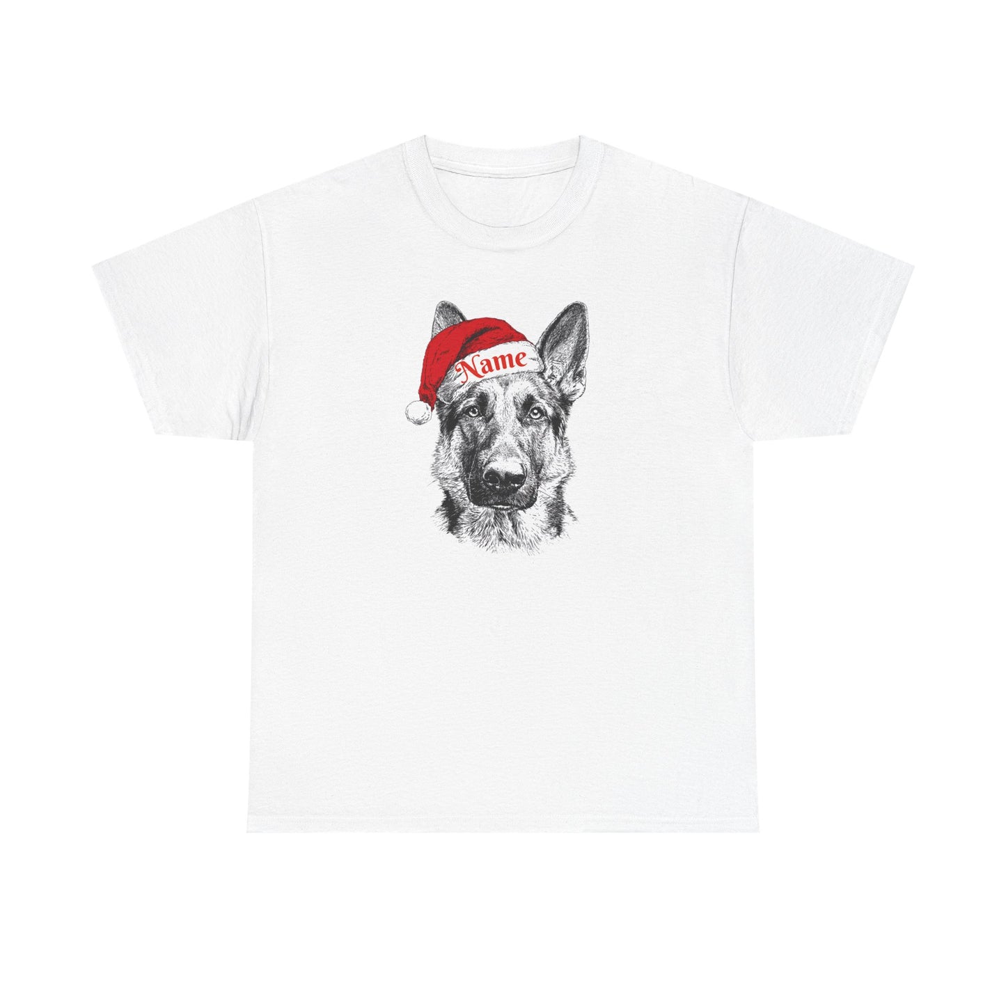 Christmas Hat GSD Custom Tee