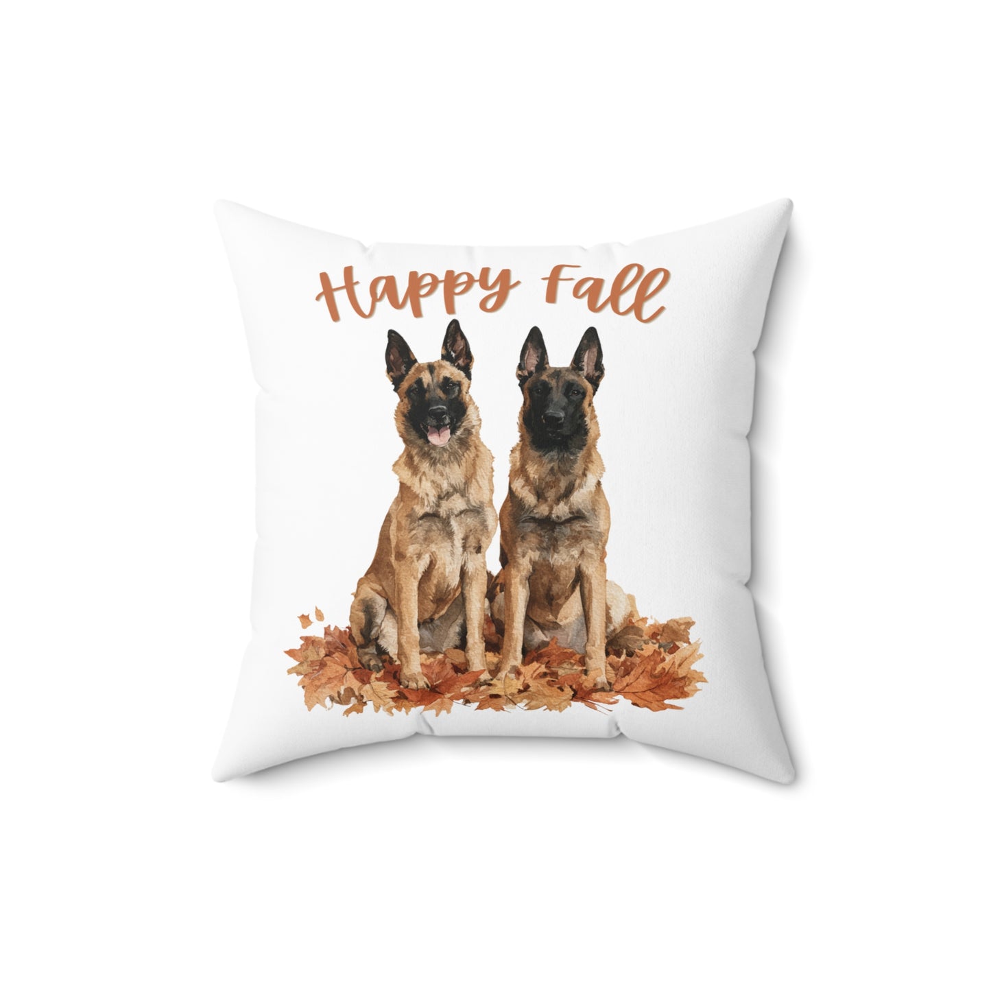 Happy Fall Belgian Malinois Pillow