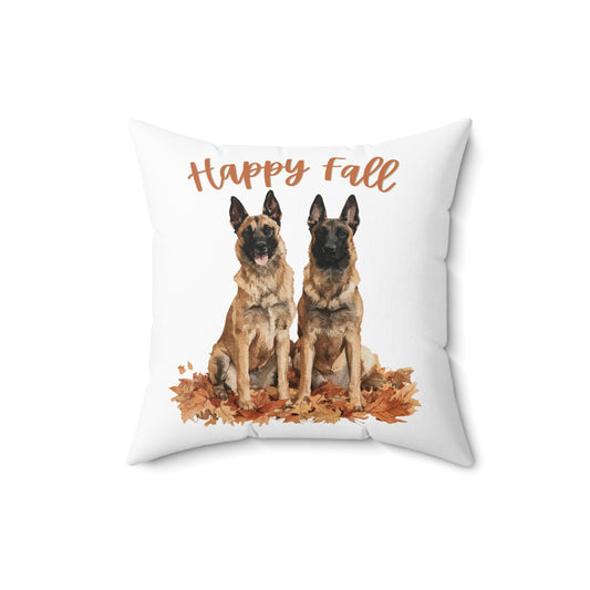 Happy Fall Belgian Malinois Pillow