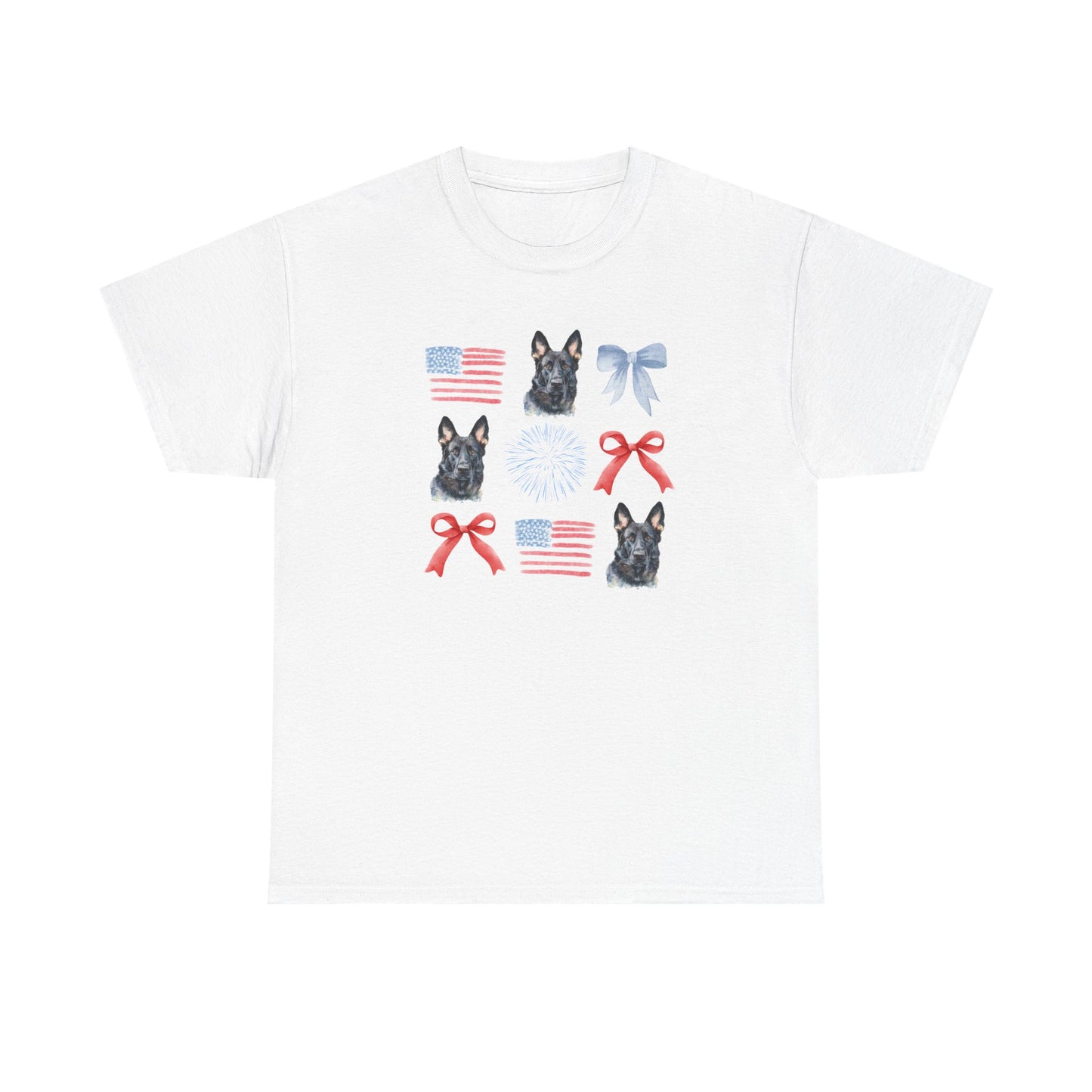 American Black GSD Pattern T-Shirt