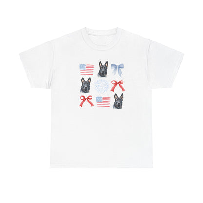American Black GSD Pattern T-Shirt
