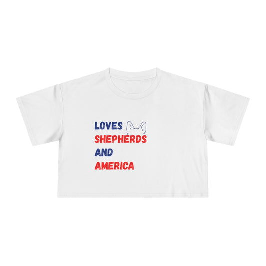 Loves GSD & America Crop Top