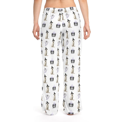 Shepherds & Spells White GSD Pajama Pants
